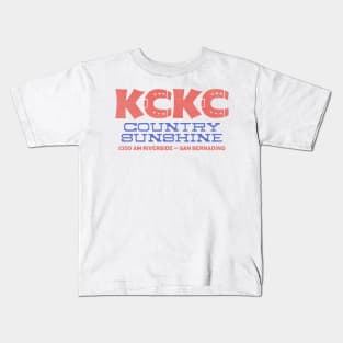 Retro KCKC 1350 AM Riverside / San Bernardino Radio Station Kids T-Shirt